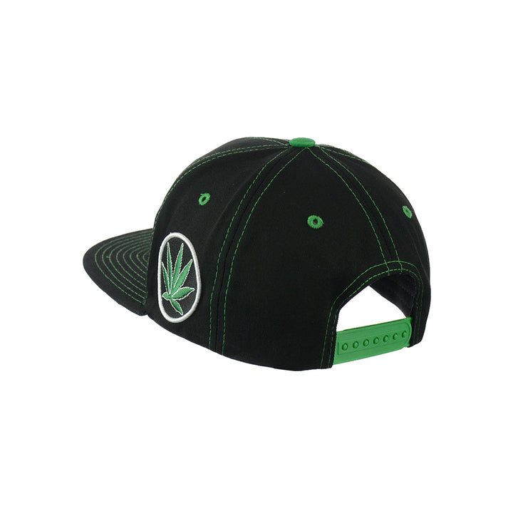Embroidered Good Vibes Cotton Snapback Hat