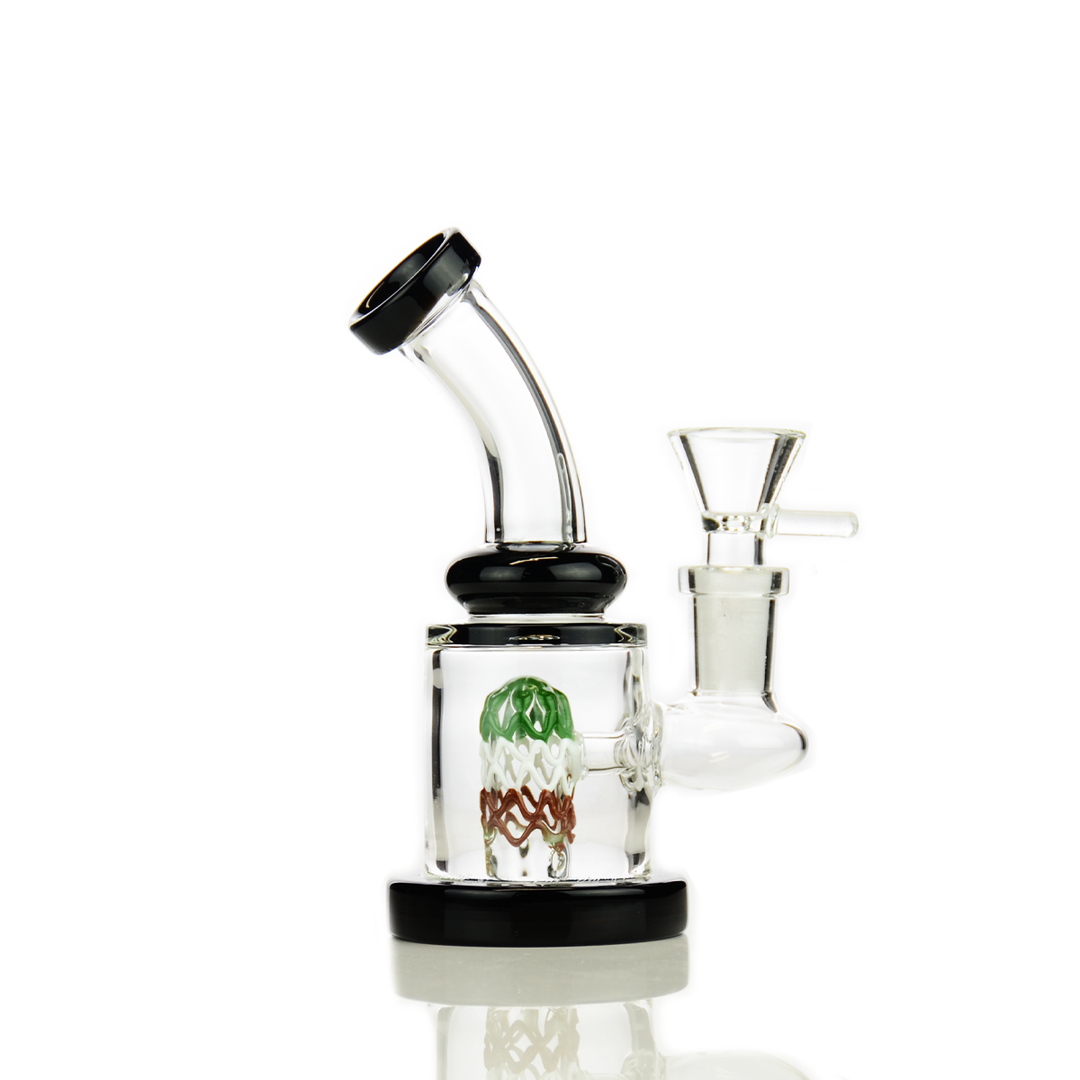 5.5" Slime Bong with Wire Shower Perc, 14mm Bowl
