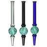 6.5glass Dab Straw With Dimple Diffusion Chamber - Dab