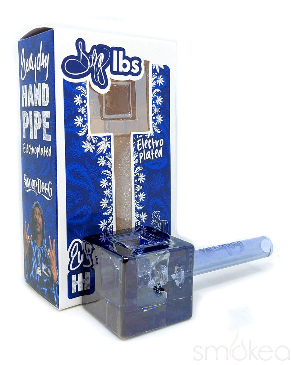 Dogg lbs Cube Hand Pipe with Electro Plated Finish