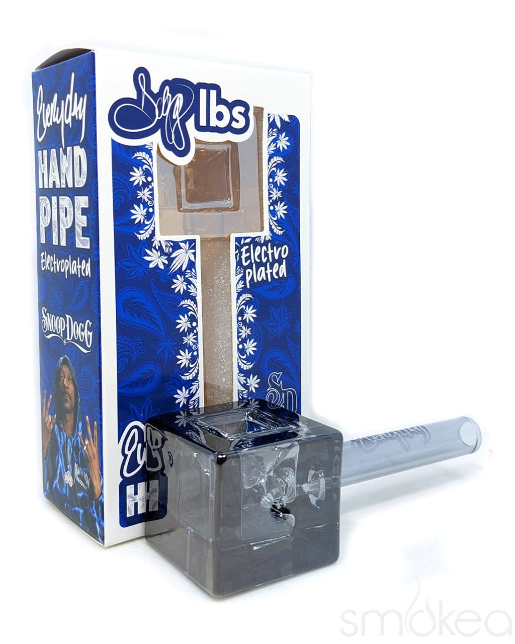 Dogg lbs Cube Hand Pipe with Electro Plated Finish