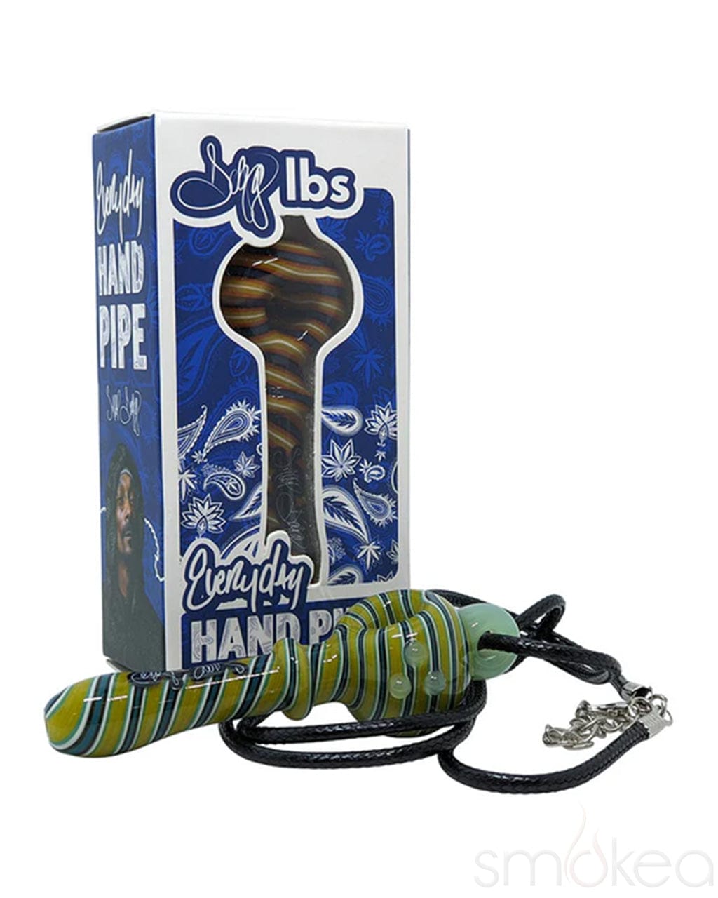Compact Glass Spoon Pipe with Necklace