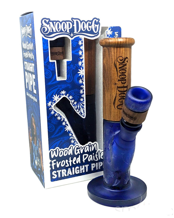 Dogg lbs Frosted Paisley Straight Water Pipe 8in