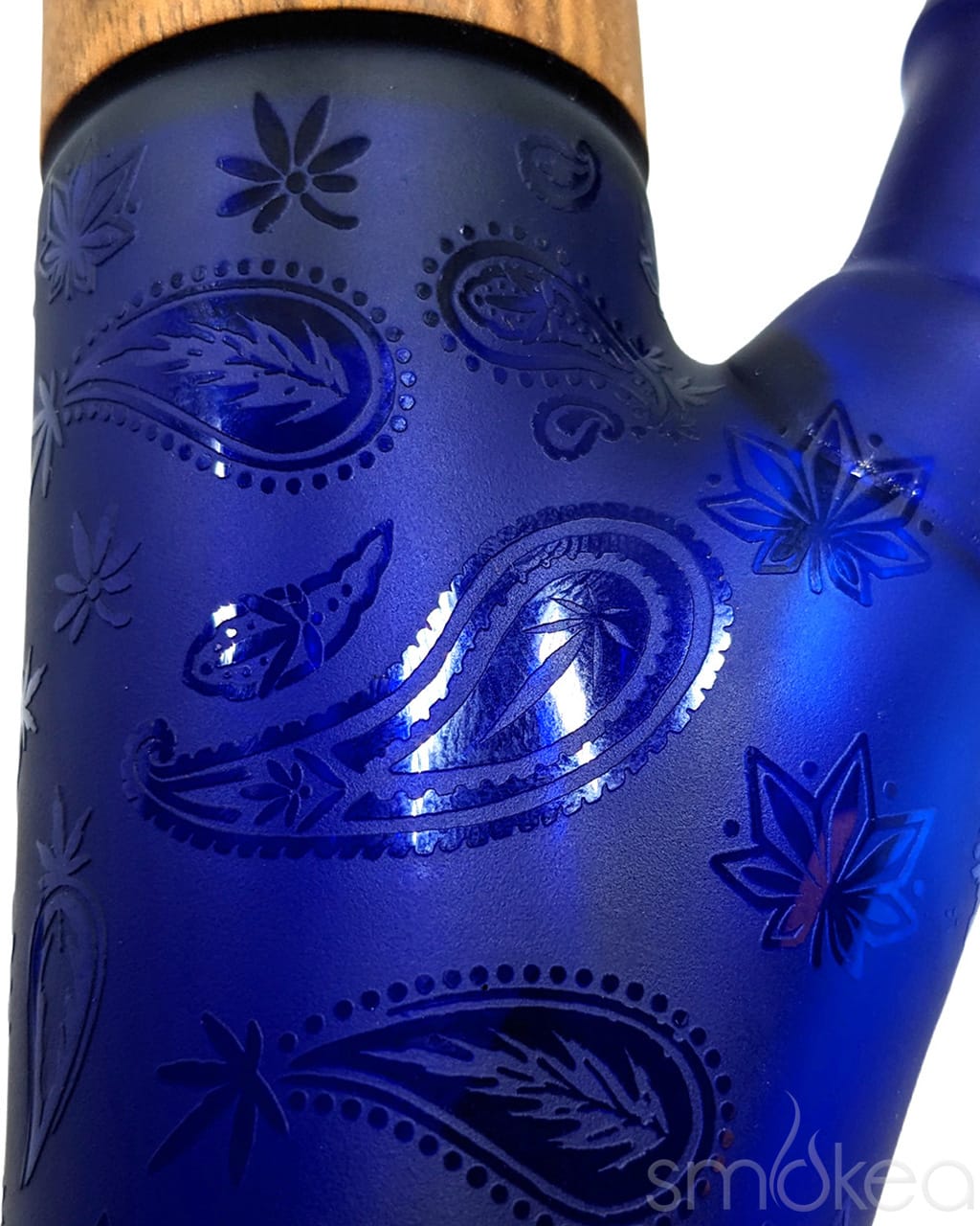 Dogg lbs Frosted Paisley Straight Water Pipe 8in