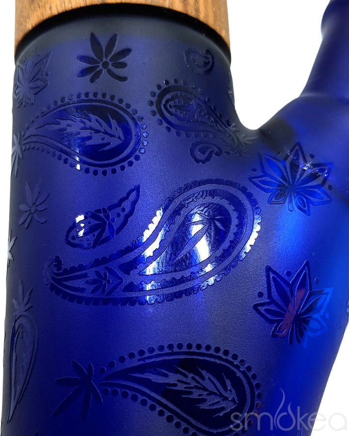 Dogg lbs Frosted Paisley Straight Water Pipe 8in