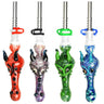Dragon Snout Glass Vapor Pipe With Titanium Tip And Clip