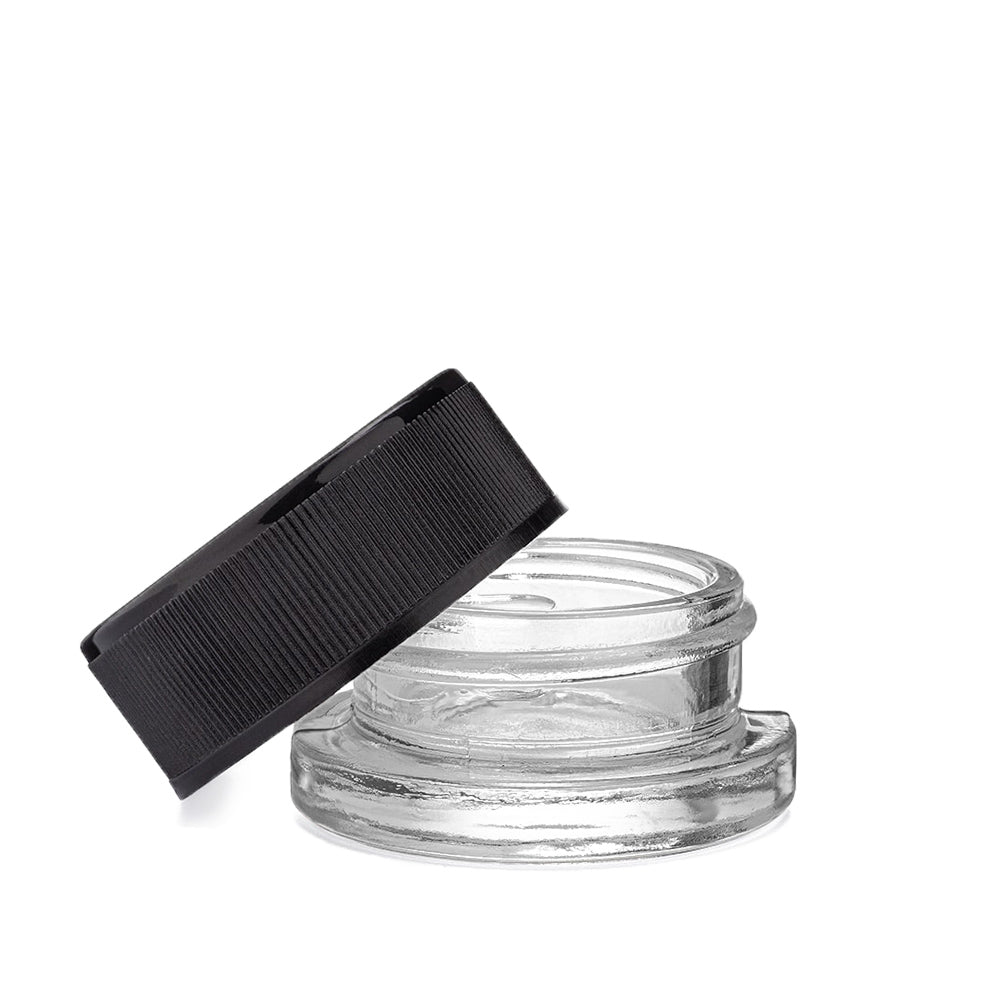 9ML Child Proof Concentrate Storage Jar with Black Lid