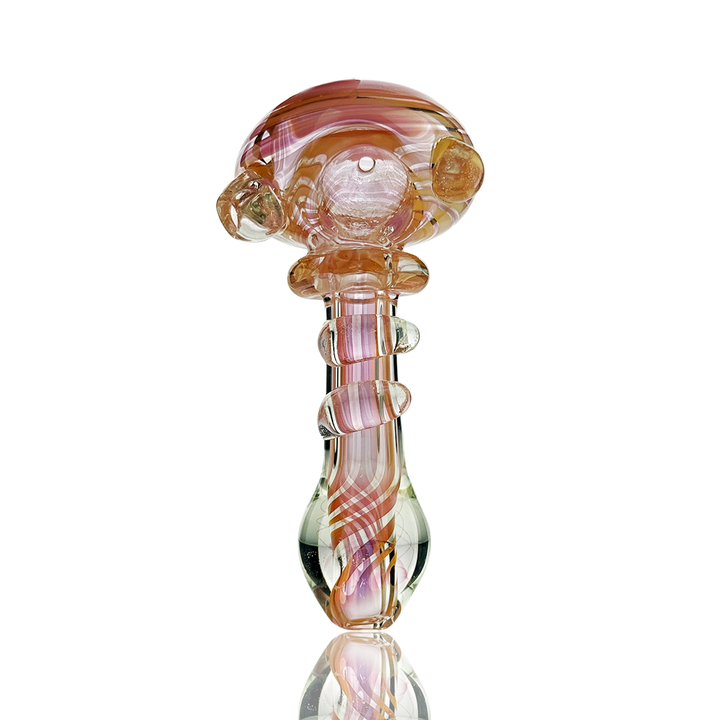 4.5in Gold Fume Spoon Glass Pipe