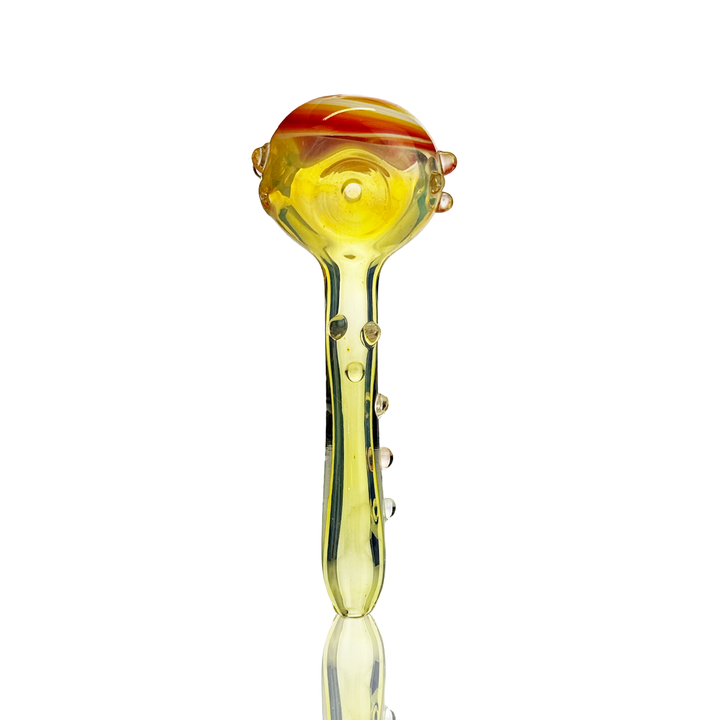 4.5" Wig Wag Art Glass Hand Pipe