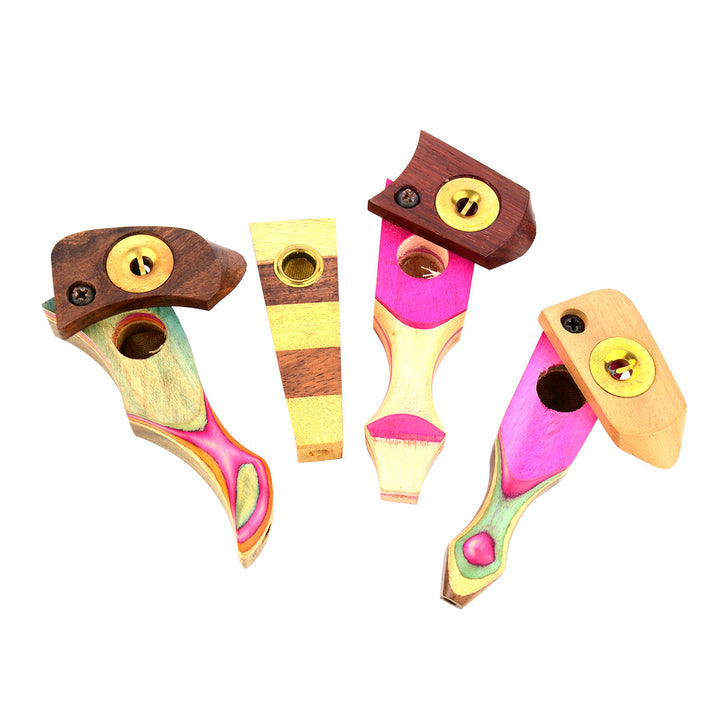 Compact 3.5 Inch Wooden Hand Pipe