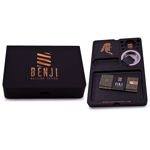 Benji Bankroll Mini Bamboo Rolling Tray Kit