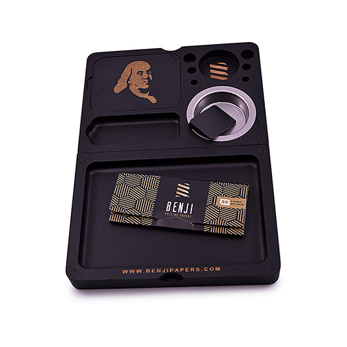 Benji Bankroll Mini Bamboo Rolling Tray Kit