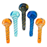 Compact 4 Inch Spiral Glass Hand Pipe