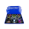 Alien Motif Glass Ashtray - 6 Slots