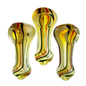 Compact 2.5in Silver Fume Glass Hand Pipe