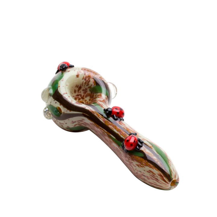 Empire Glassworks Lady Bug Spoon Hand Pipe