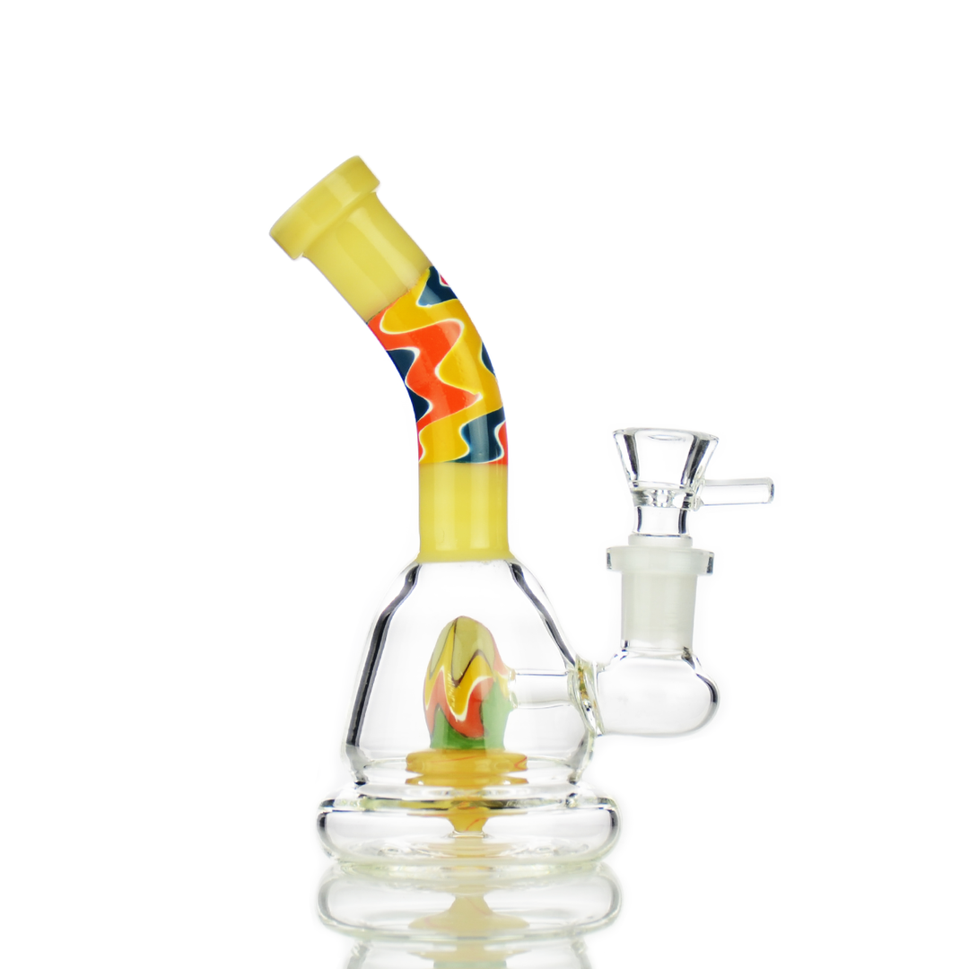 6 Inch Water Pipe with Dome Shower Perc and 14mm Bowl