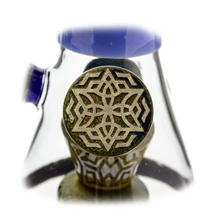 Etch Dab Rig V2 with Slitted Cut Perc and Thick Glass