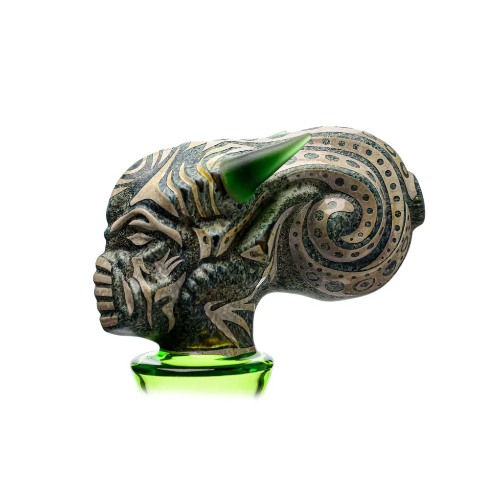 Etch Dab Rig V2 with Slitted Cut Perc and Thick Glass