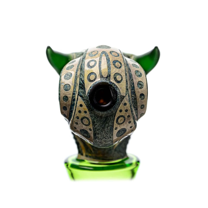 Etch Dab Rig V2 with Slitted Cut Perc and Thick Glass