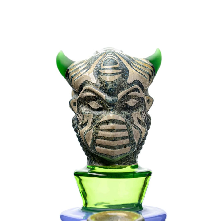 Etch Dab Rig V2 with Slitted Cut Perc and Thick Glass