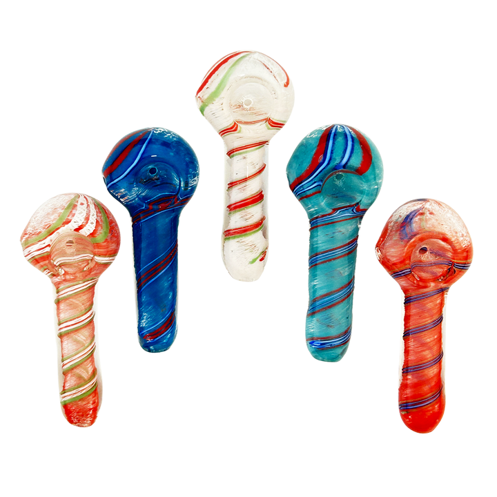 3.5 Inch Spiral Glass Hand Pipe