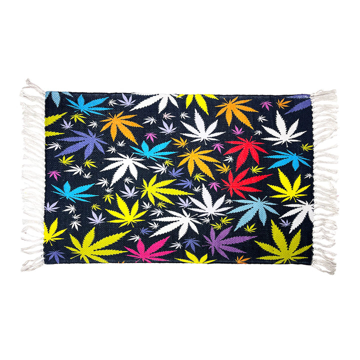 Multi-Color Leaf Pattern Doormat 2ft x 3ft
