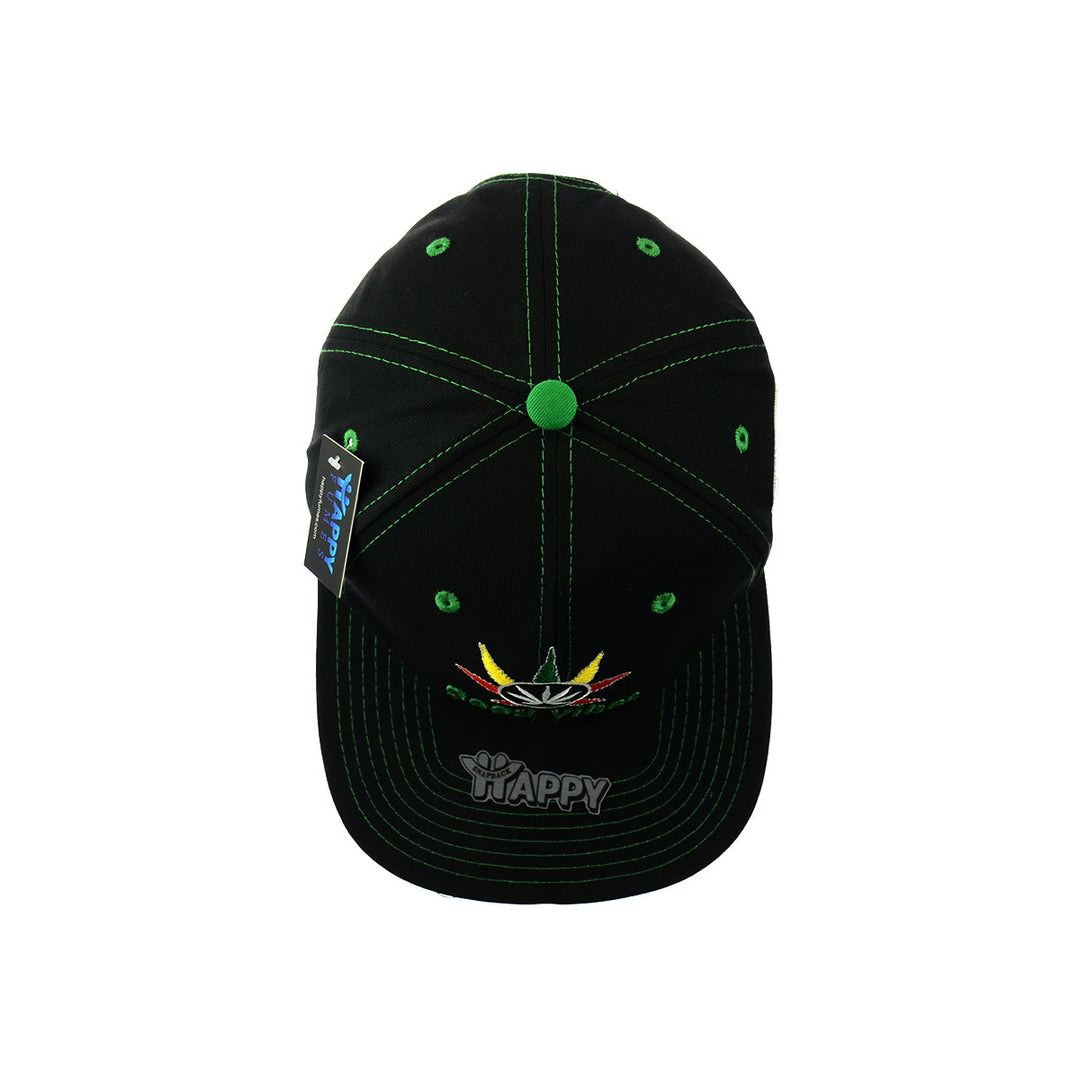 Embroidered Good Vibes Cotton Snapback Hat
