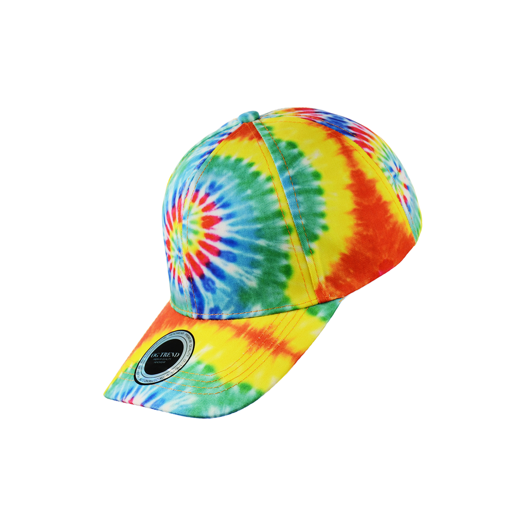 Vibrant Tie-Dye Adjustable Snapback Hat