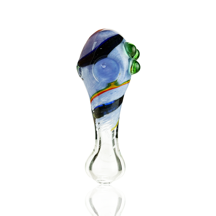 Slime Frit Dichro Glass Hand Pipe - 4.5 Inch