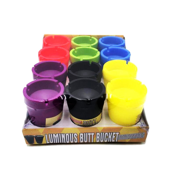 Luminous Plastic Car Ashtray Butt Bucket