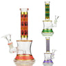 8 Inch Water Pipe with Fancy Decal and 14mm Bowl