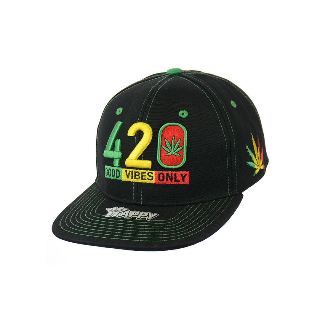 Comfort Cotton Good Vibes Embroidered Snapback