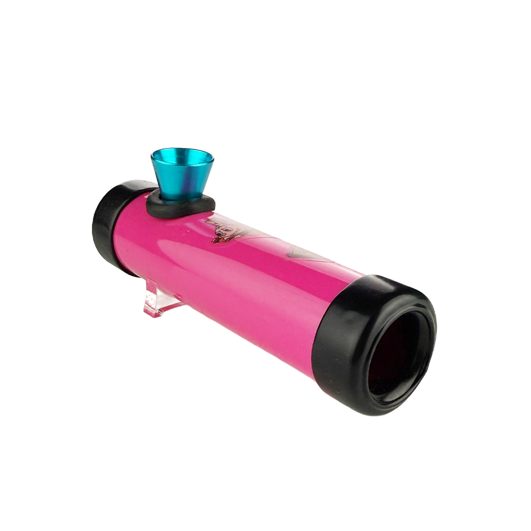 Labubu Design 4-Inch Acrylic Steam Roller Pipe