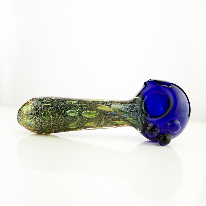 Gold Fume 5-Inch Hand Pipe with Black Frit