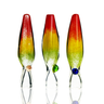 4 Inch Rasta Frit Glass Chillum One Hitter