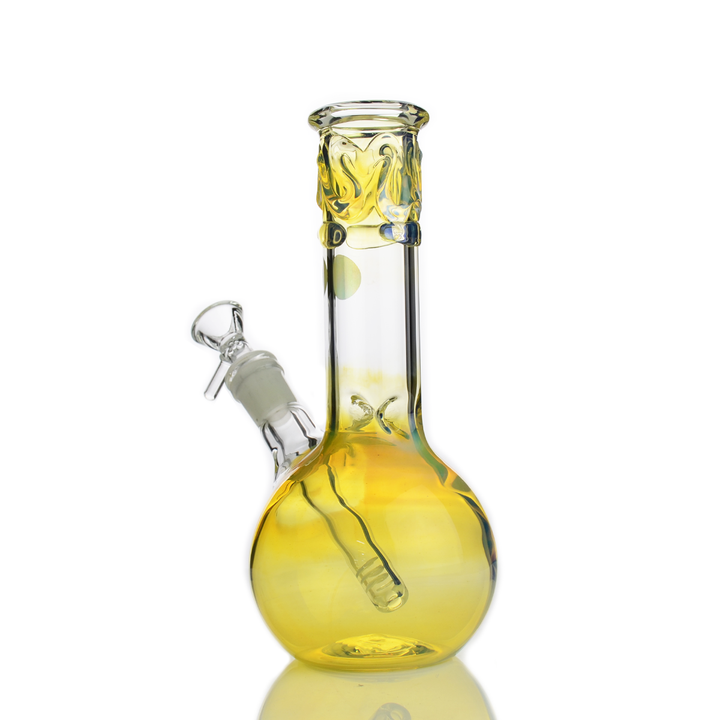 8-inch Fumed Glass Sphere Base Water Pipe