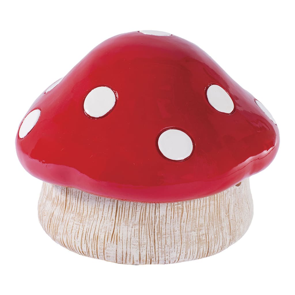 Fujima Red Mushroom Covered Ashtray - 4.75’