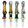 Wig Wag Dab Straw With Male Tip | Borosilicate Glass | Colors Vary