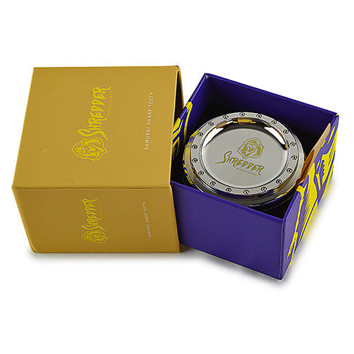 63mm Fancy Rim 4-Piece Dry Herb Grinder