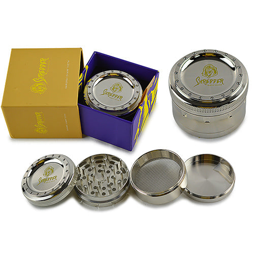 63mm Fancy Rim 4-Piece Dry Herb Grinder
