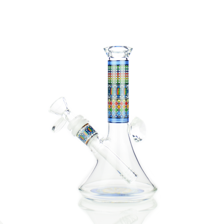 8 Inch Diamond Beaker Water Pipe, 14mm Joint