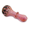 Pink Lava Glass Hand Pipe With Black Bowl Area