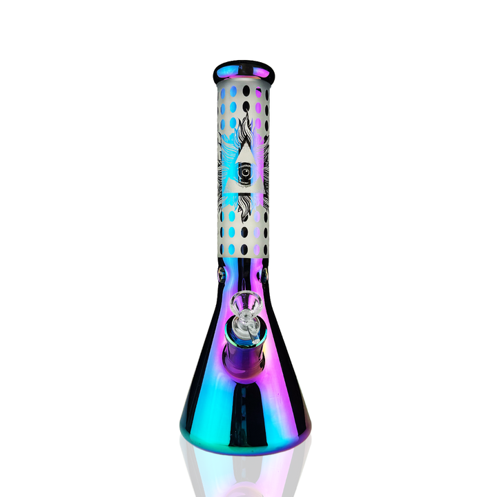14 Inch Electroplated Beaker Bong with 14mm Bowl