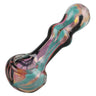 Gold Fumed Wigwag Hand Pipe With Deep Recessed Bowl