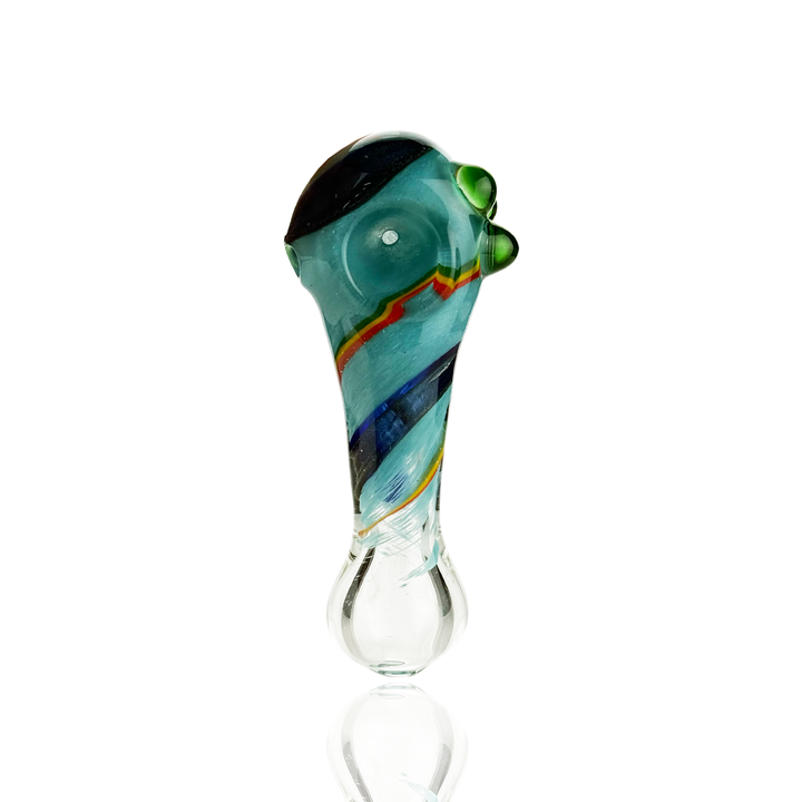 Slime Frit Dichro Glass Hand Pipe - 4.5 Inch