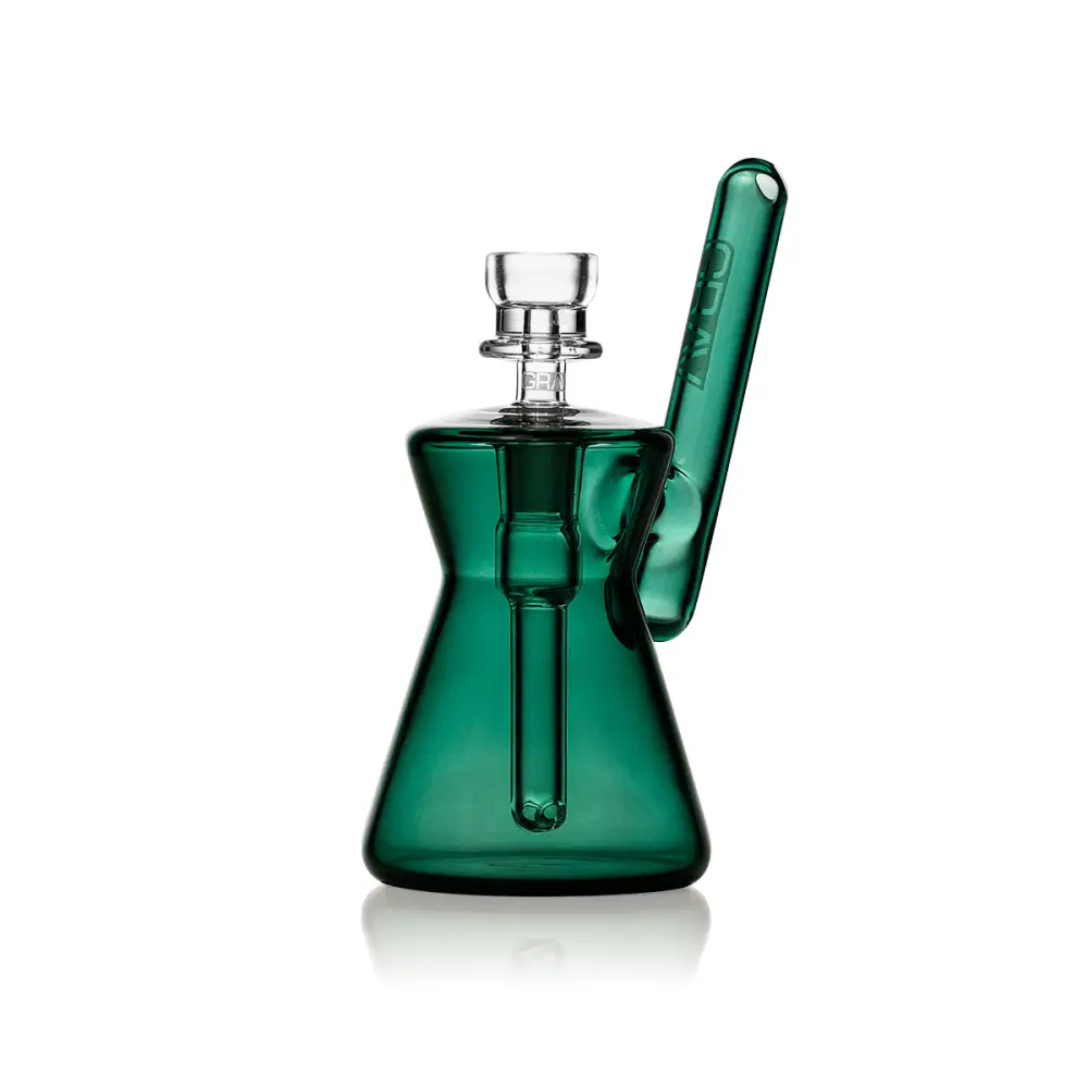 Hourglass Pocket Bubbler for Compact Water Pipe Experience