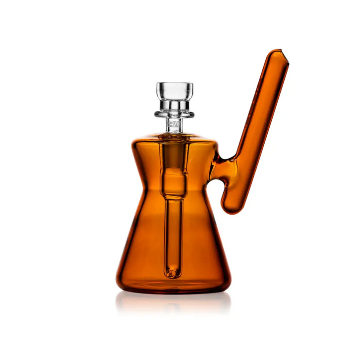Hourglass Pocket Bubbler for Compact Water Pipe Experience