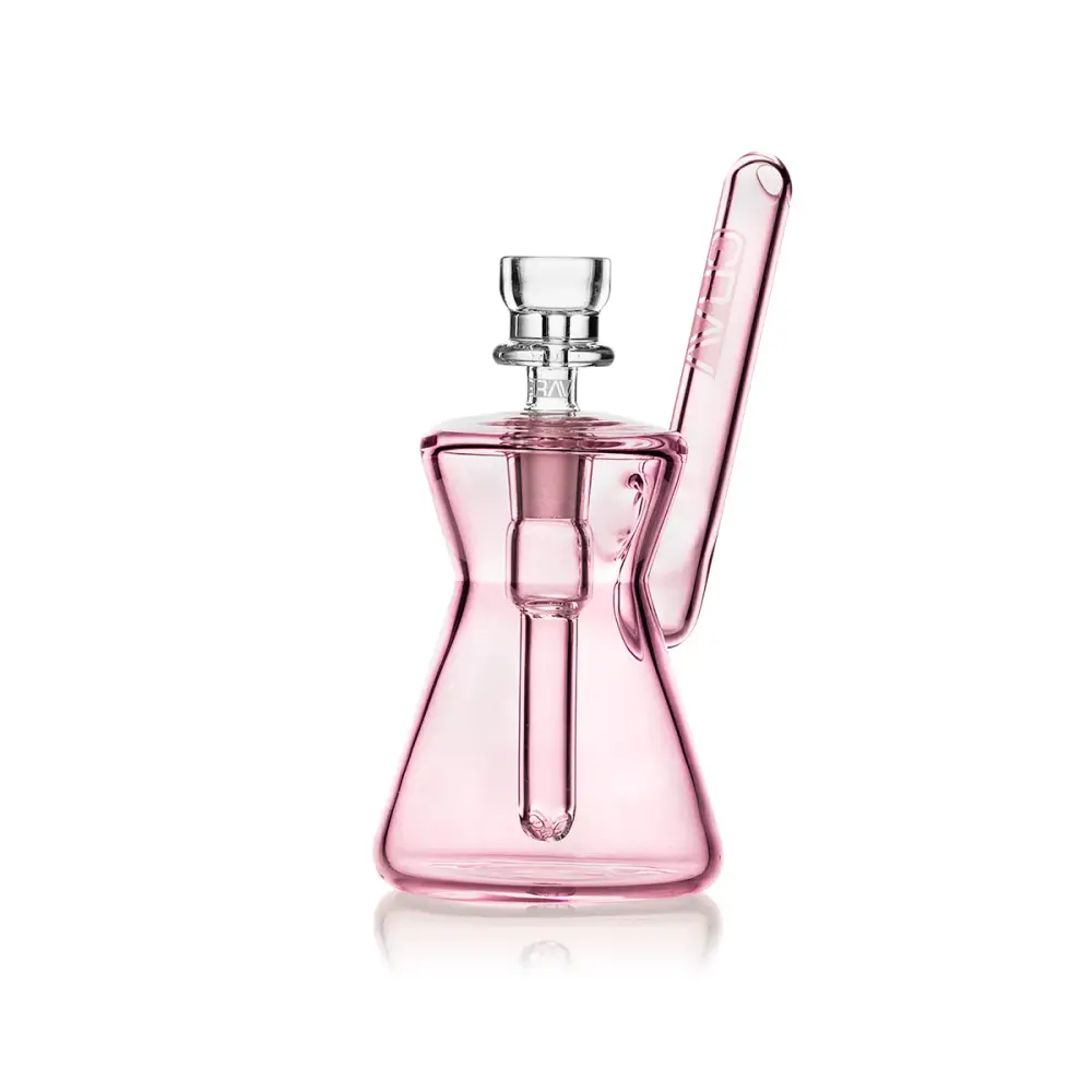 Hourglass Pocket Bubbler for Compact Water Pipe Experience