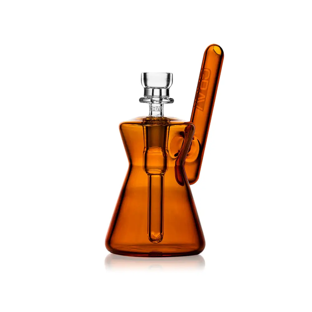 Hourglass Pocket Bubbler for Compact Water Pipe Experience